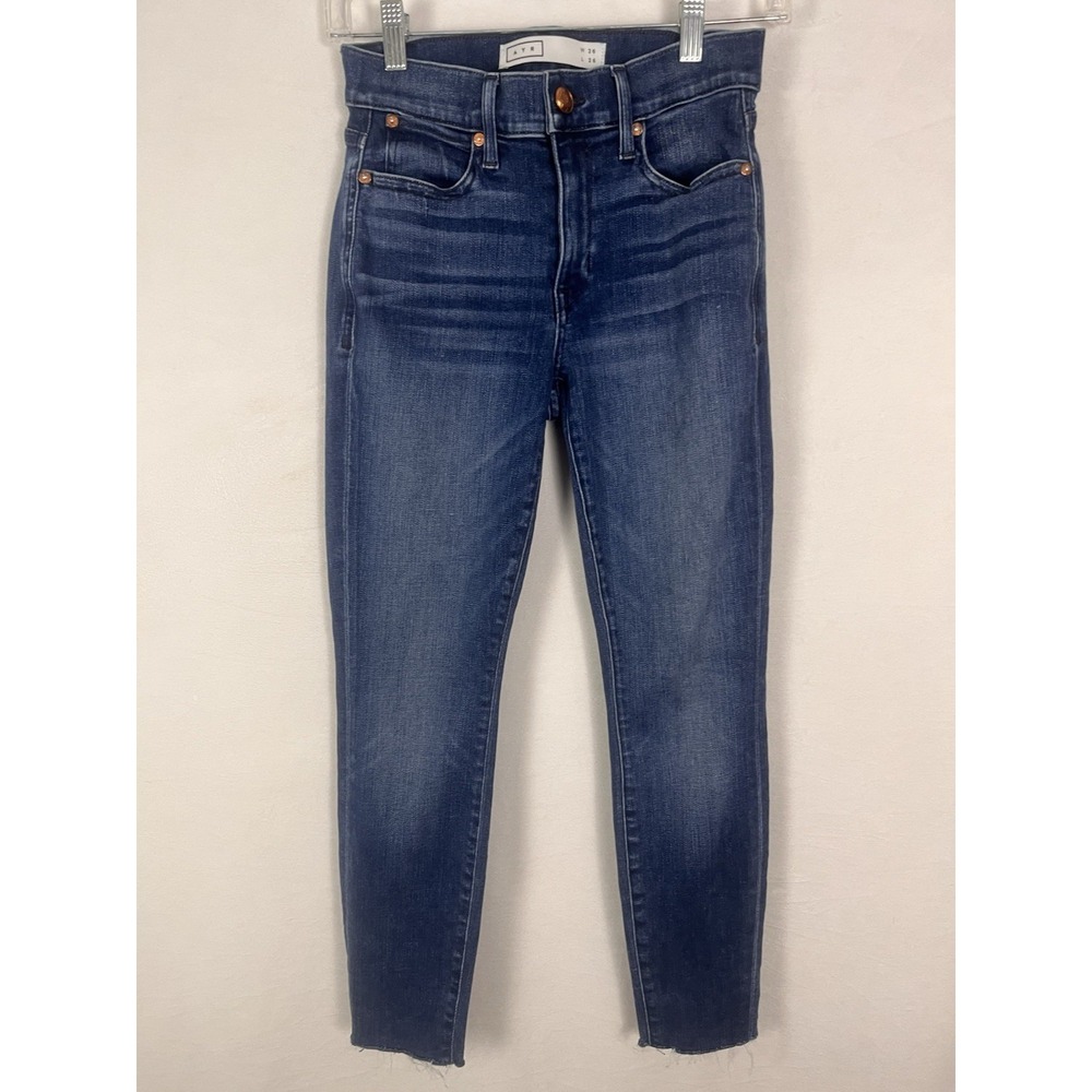 AYR The Chiller Jeans Mid Rise Dark Wash Denim Womens Size W 26 L 26